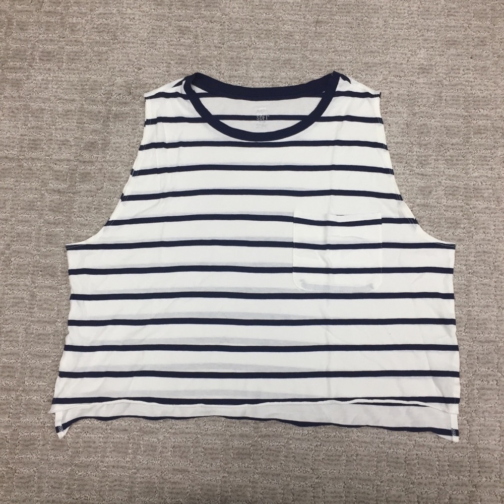 Aerie Oversized Cropped Muscle Tank